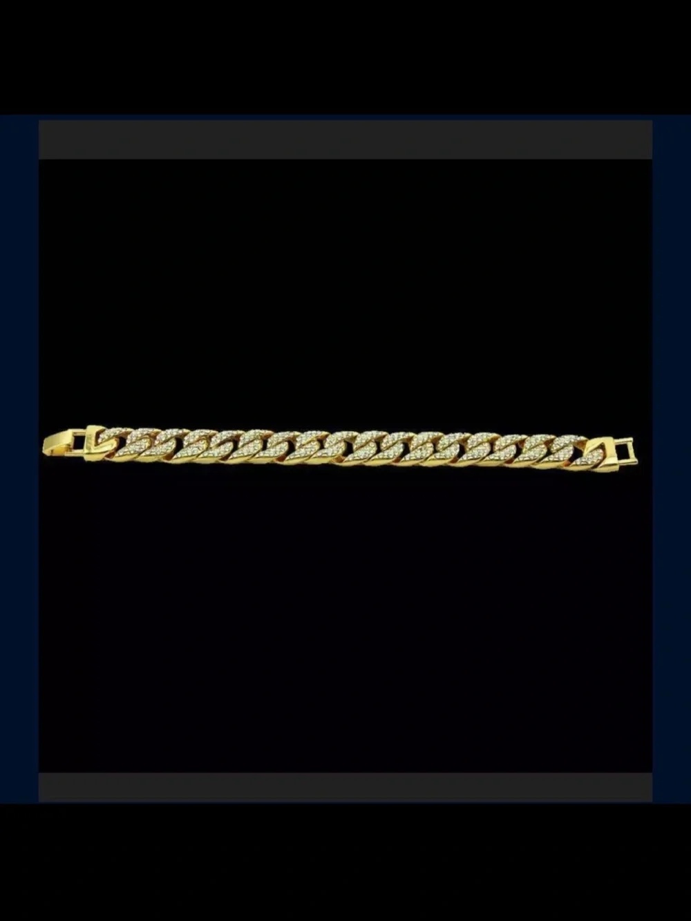 New Gold or Silver Iced Link Bracelet